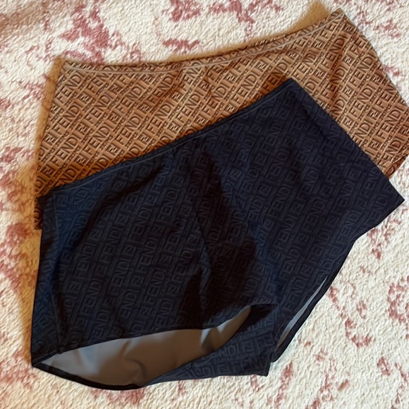Fendi x SKIMS boyshort in Catalina and Black - Picture 3 of 4